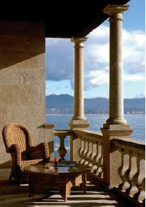 Parador Baiona terrace