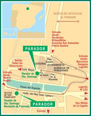 Santo Domingo De La Calzada Parador map