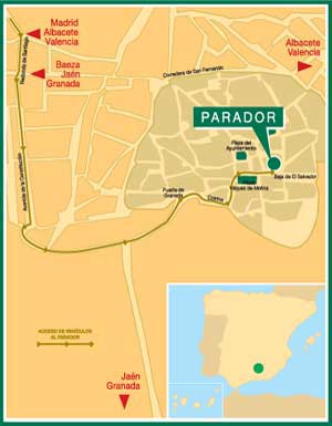 Parador Ubeda map