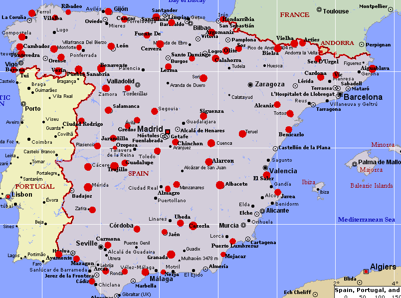 Maps Spain Parador Maps Spain Parador